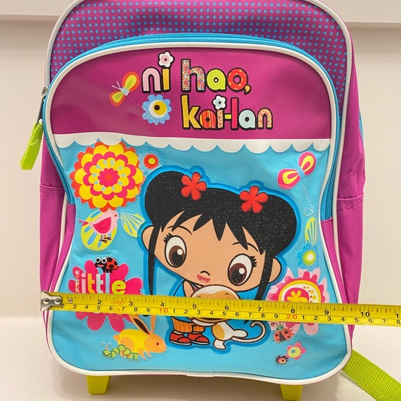Ni Hao Kai Lan Kids Luggage Backpack with Wheels - Picture 2 of 6